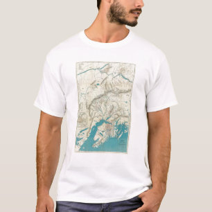 Camiseta El mapa de Sleem de Alaska central