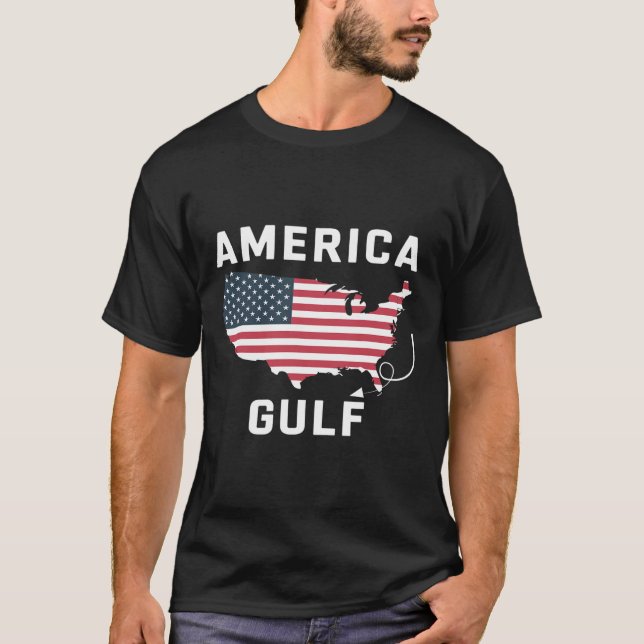 Camiseta El mapa del Golfo México de los Estados Unidos de  (Anverso)