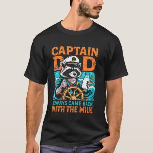 Camiseta El mapache divertido del capitán Dad u2013 siempre