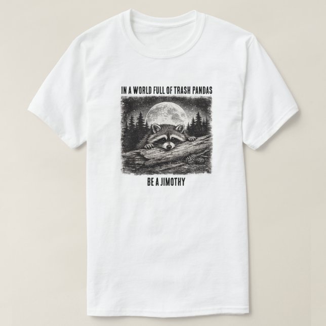 Camiseta El mapache Jimothy  (Diseño del anverso)
