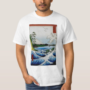 Camiseta El mar de Satta en la provincia de Suruga, 1858