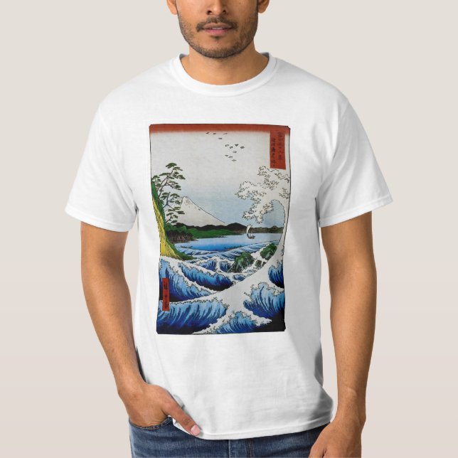 Camiseta El mar en Satta, provincia de Suruga, 1858 (Anverso)