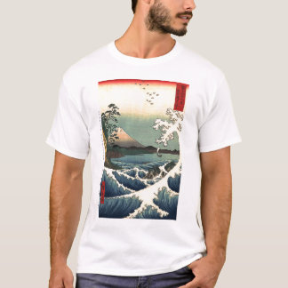 Camiseta El mar frente a Satta por Utagawa Hiroshige