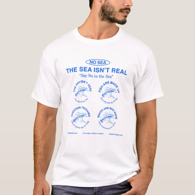 Camiseta El mar no es real (Anverso)