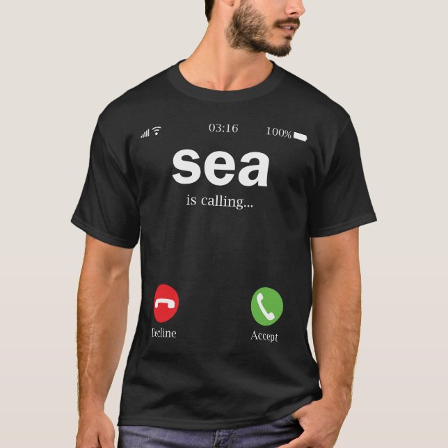Camiseta El mar se está volviendo gracioso (Anverso)