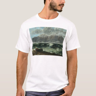 Camiseta El mar tempestuoso o, la onda, 1870