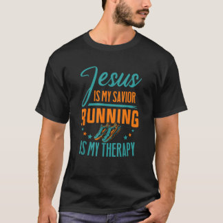 Camiseta El Maratonista Jesús Es Mi Correr Salvador Es Mi T