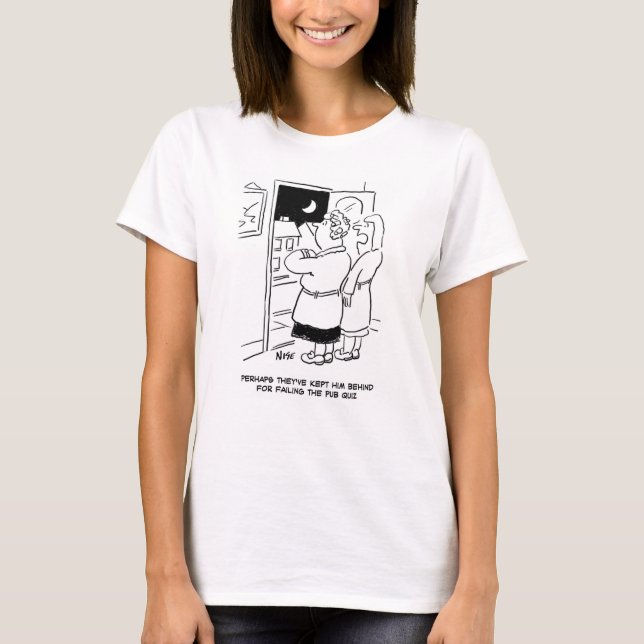 Camiseta El marido regresó tarde del pub. Prueba de pub (Anverso)