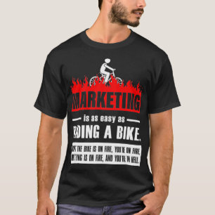 Camiseta El marketing es tan fácil como andar en bicicleta 