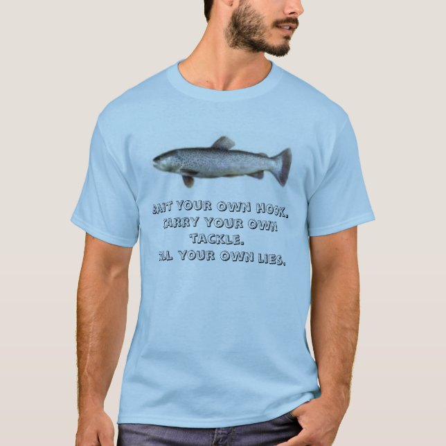 Camiseta el marrón, hostiga su propio gancho. Lleve su (Anverso)