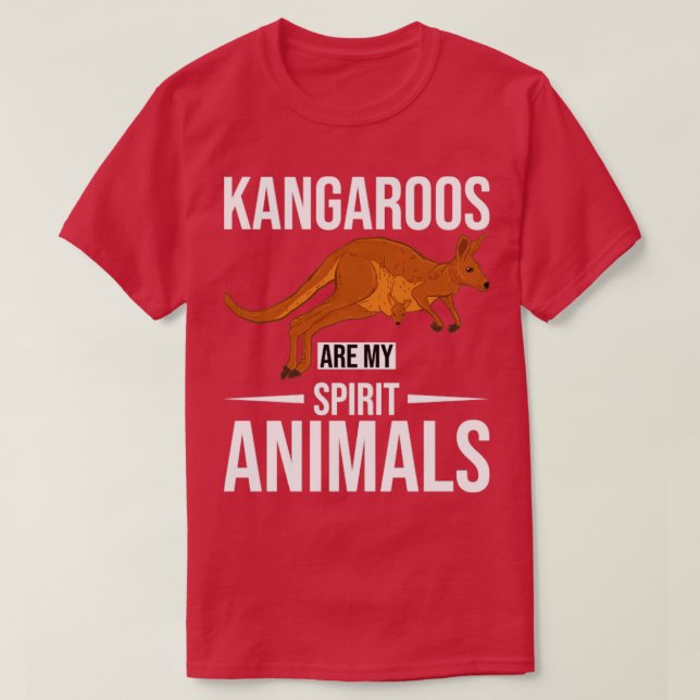 Camiseta El marsupial australiano divertido espíritu animal (Diseño del anverso)