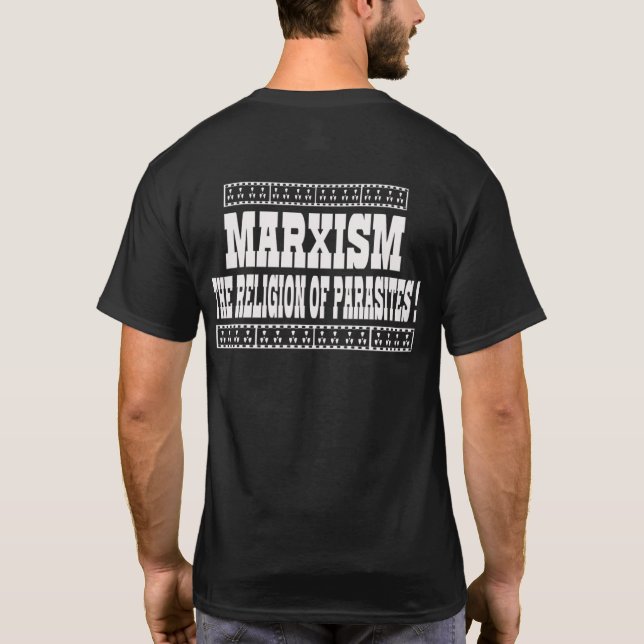 CAMISETA EL MARXISMO ES LA RELIGIÓN DE LOS PARÁSITOS (Reverso)