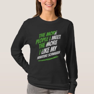 Camiseta El Más Gente Que Conozco Schnauzer Miniatura Diver