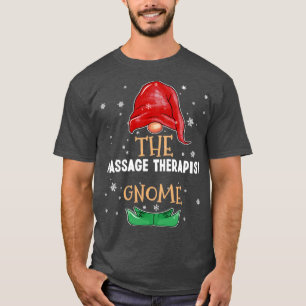 Camiseta El masajista terapeuta Gnome Familia Coincidiendo 