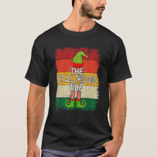 Camiseta El Mascota All The Dogs Elf Matching Group Xmas Fi
