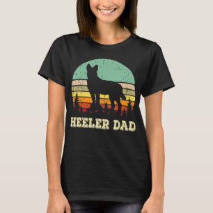 Camiseta El Mascota australiano Heeler Dad Corta