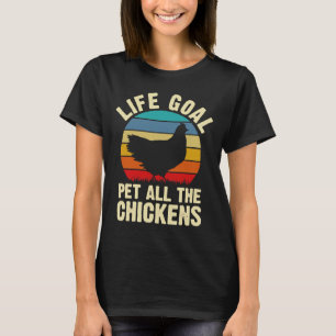 Camiseta El Mascota de la meta de la vida de los pollos sob