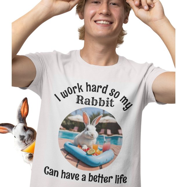 Camiseta El mascota de los hombres de conejo gracioso anima (Subido por el creador)