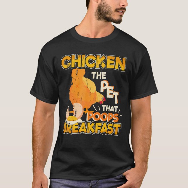 Camiseta El Mascota que prepara el desayuno de la granja de (Anverso)