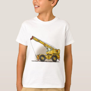 Camiseta El material de construcción de la grúa embroma l
