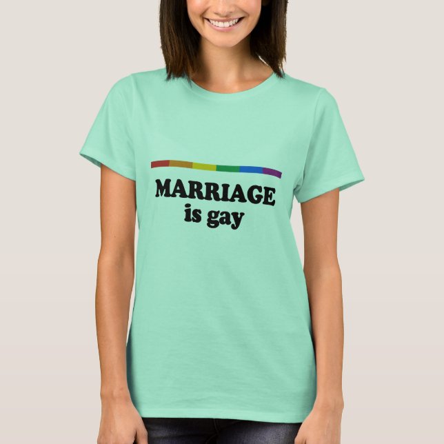 Camiseta El matrimonio es gay (Anverso)
