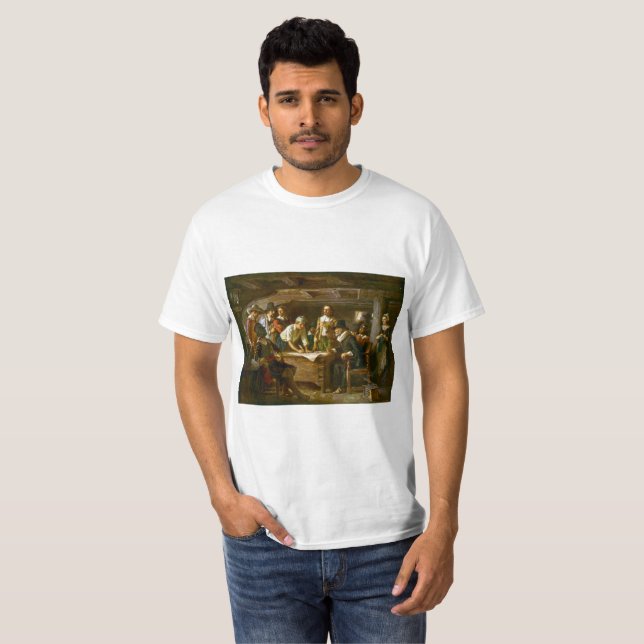 Camiseta El Mayflower Compact 1620 Ferris (Anverso completo)