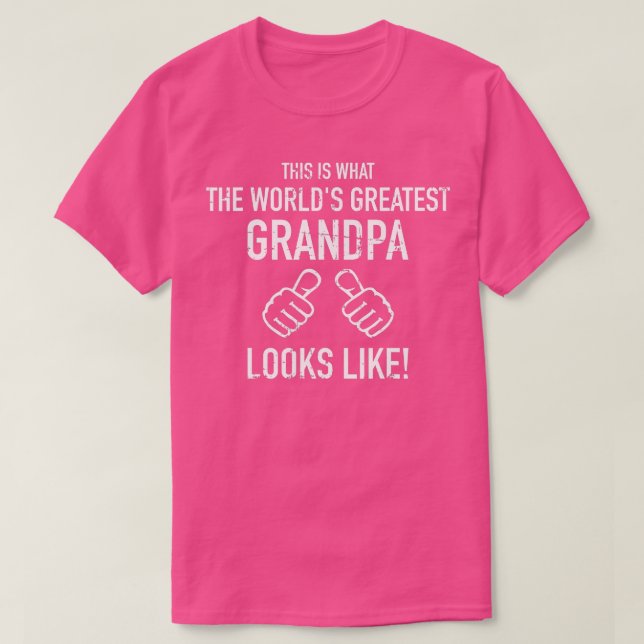 Camiseta El mayor abuelo del mundo (Diseño del anverso)