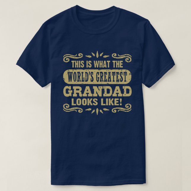 Camiseta El mayor abuelo del mundo (Diseño del anverso)