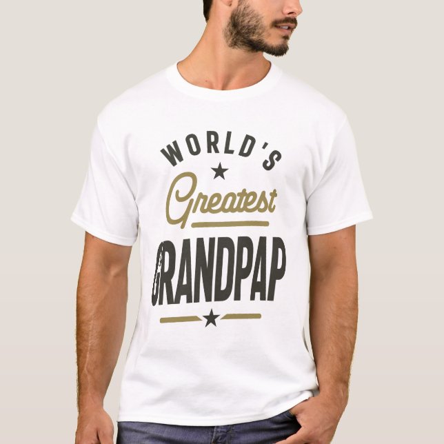 Camiseta El mayor abuelo del mundo - abuelo de papá (Anverso)