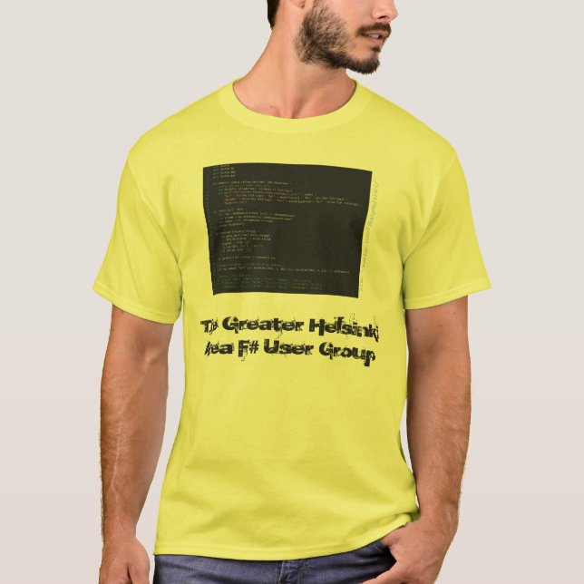 Camiseta El mayor grupo de usuario de F# del área de (Anverso)