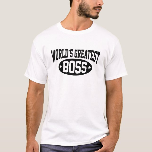 Camiseta El mayor jefe del mundo (Anverso)