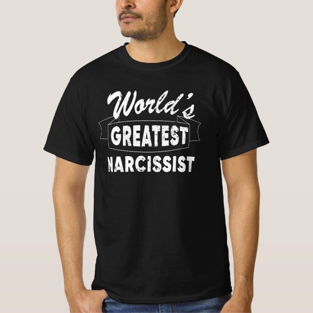 Camiseta El mayor narcisista del mundo (Anverso)