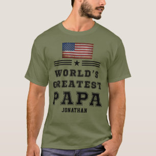 Camiseta El mayor nombre de la bandera del país del Persona