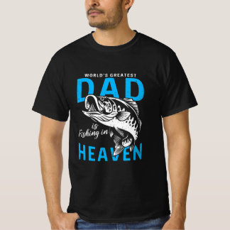 Camiseta El Mayor Padre Del Mundo Memorial Está Pescando En