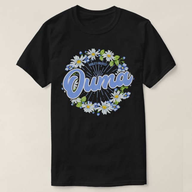 Camiseta El mayor regalo de ultramar del mundo a la abuela  (Diseño del anverso)