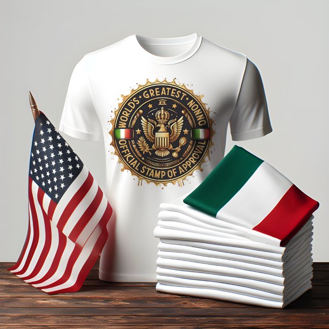 Camiseta El mayor sello no oficial del mundo (World’s Greatest Nonno Official Stamp of Approval T-Shirt )