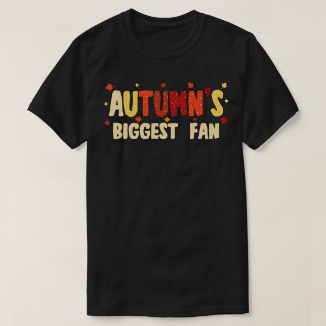 Camiseta El mayor ventilador del otoño (Diseño del anverso)