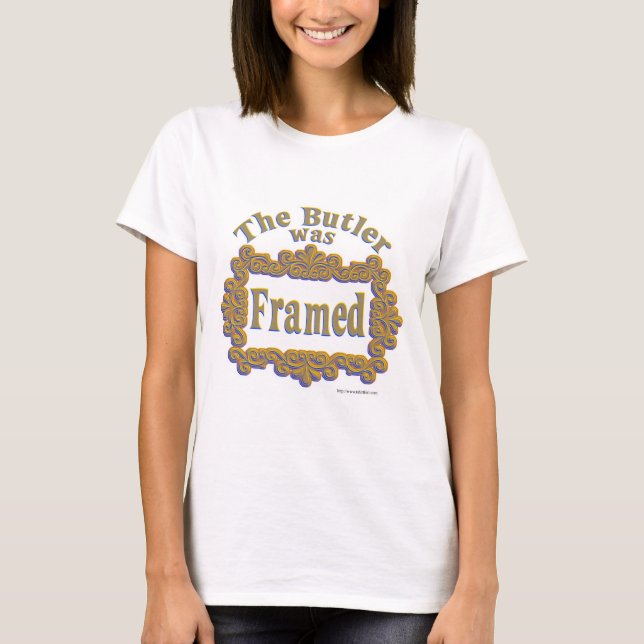 Camiseta El Mayordomo Era Un Diseño De Misterio Divertido (Anverso)