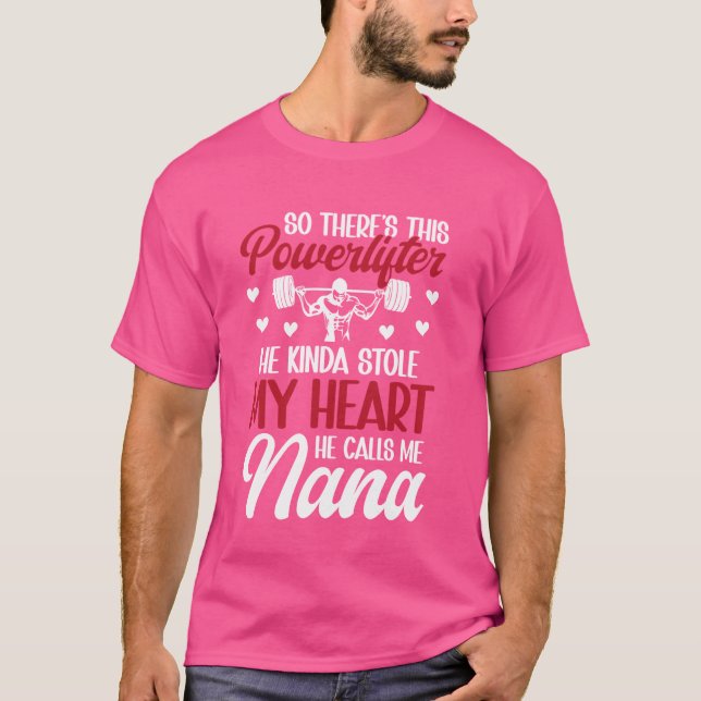 Camiseta Él Me Llama Nana Poderosos Nana De Un Poderoso (Anverso)