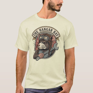 Camiseta El Mecánico de Aviación Rata de Hangar