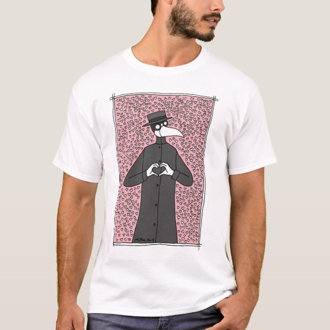 Camiseta El Médica de la peste divertida ama al Gótico Past (Anverso)