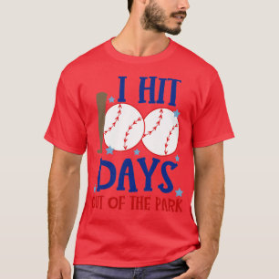 Camiseta El mejor 100 Día del Béisbol Escolar en 100 días O