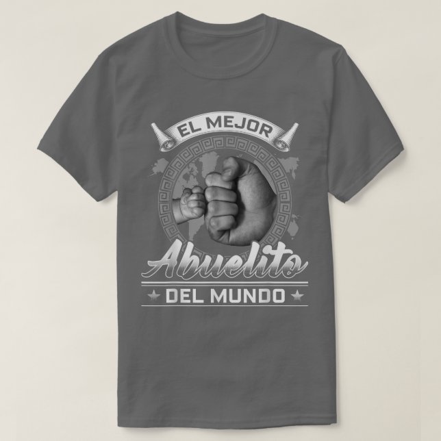 Camiseta El Mejor Abuelito Del Mundo Hombres Decano Bandera (Diseño del anverso)