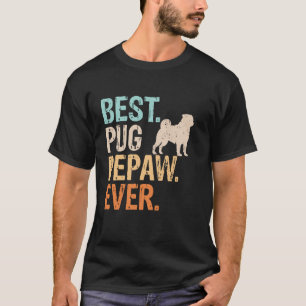 Camiseta El mejor abuelo amante de los perros Pug Pepaw div