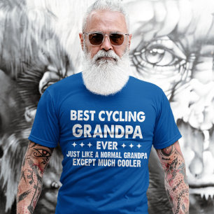 Camiseta El mejor abuelo de ciclismo del día del padre