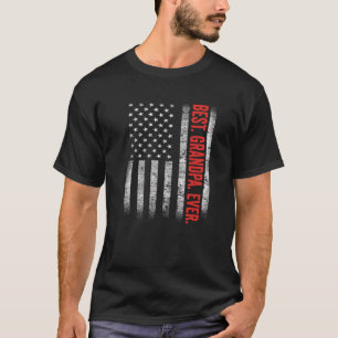 Camiseta El mejor abuelo de EE. UU., la bandera de EE. UU.,