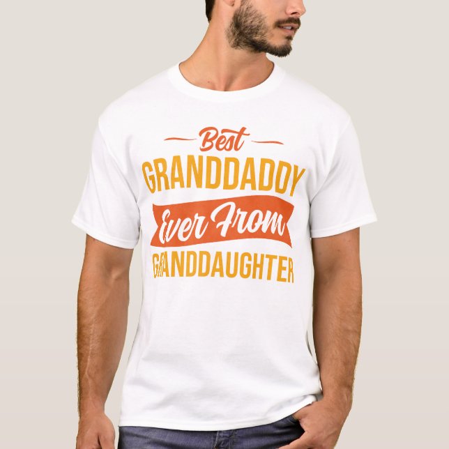 Camiseta El Mejor Abuelo De La Nieta (Anverso)