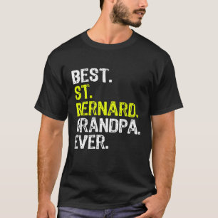 Camiseta El mejor abuelo de San Bernardo jamás amante de lo
