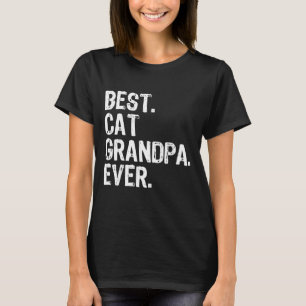 Camiseta El mejor abuelo del gato es el gracioso regalo de 