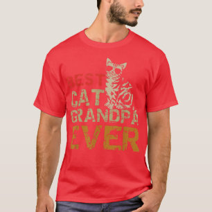 Camiseta El mejor abuelo del gato jamás antiguo amante del 